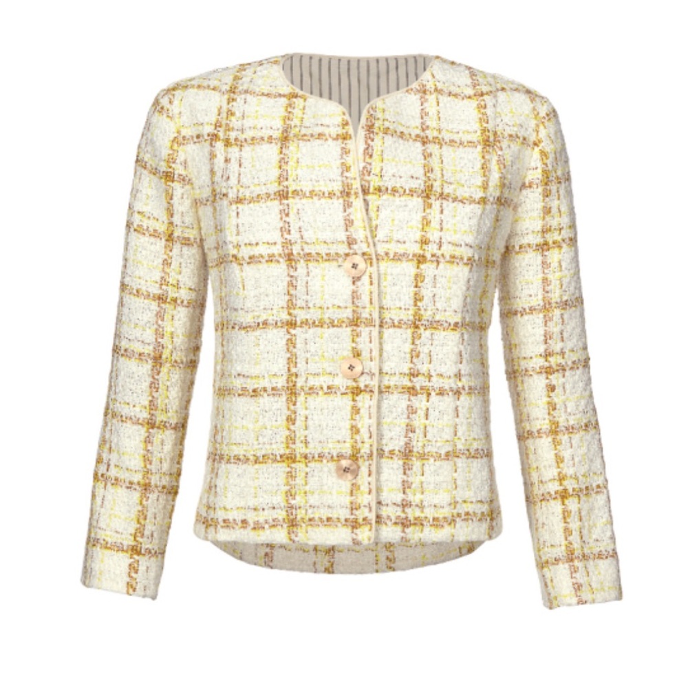 CAbi Coco tweed blazer jacket NEW NWOT never worn